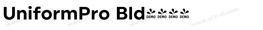 UniformPro Bld字体转换